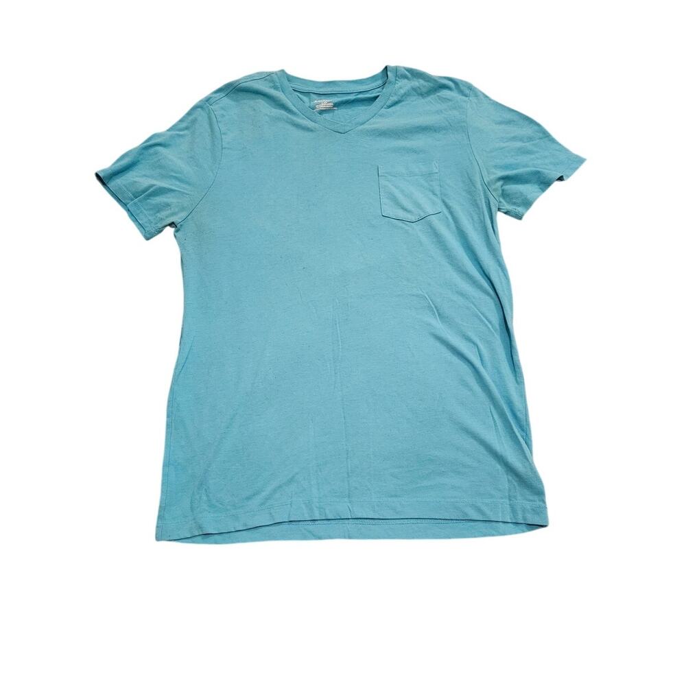 Express Men's Size Large Light Blue V-Neck Short Sleeve T-Shirt